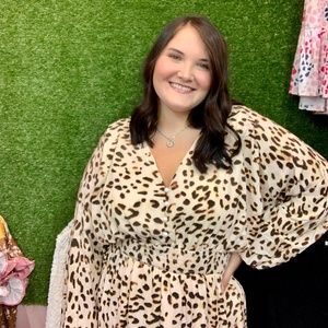 Animal Print Midi Dress